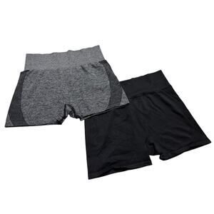 Victoria's Secret PINK ACTIVE Women's Gray and Black Shorts Size Large